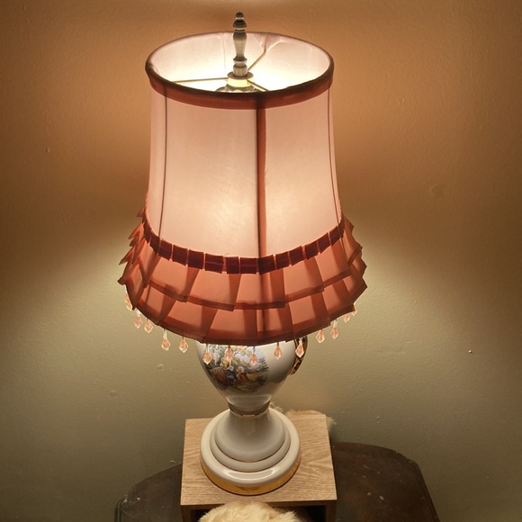 Antique gorgeous lamp! 17th century motif (?) - Picture 12 of 14